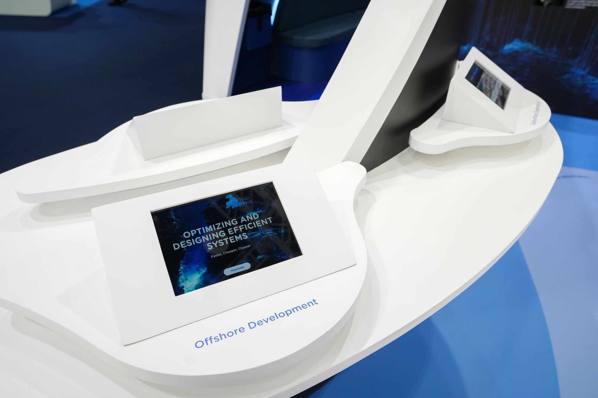 Module interactif et écran de présentation sur le stand