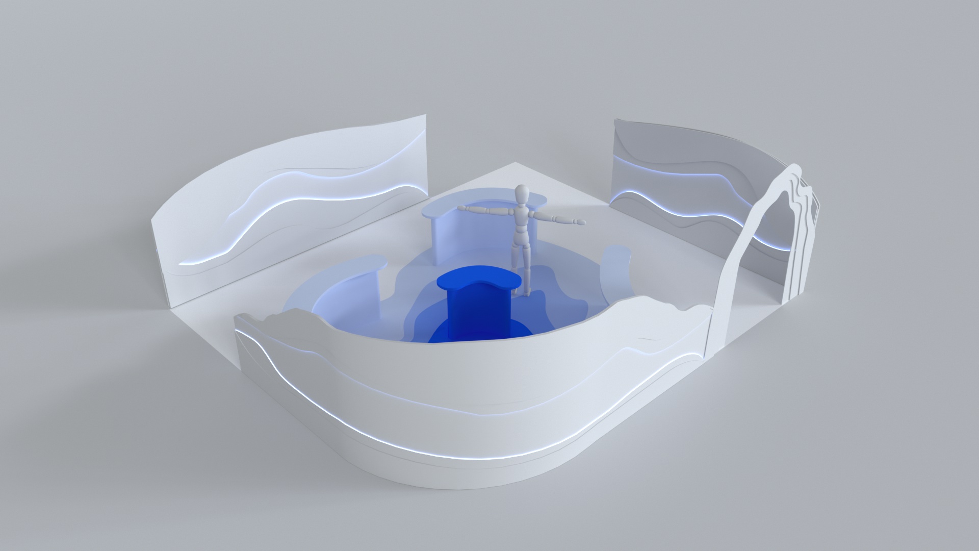Concept 3D du stand Deep Offshore TotalEnergies