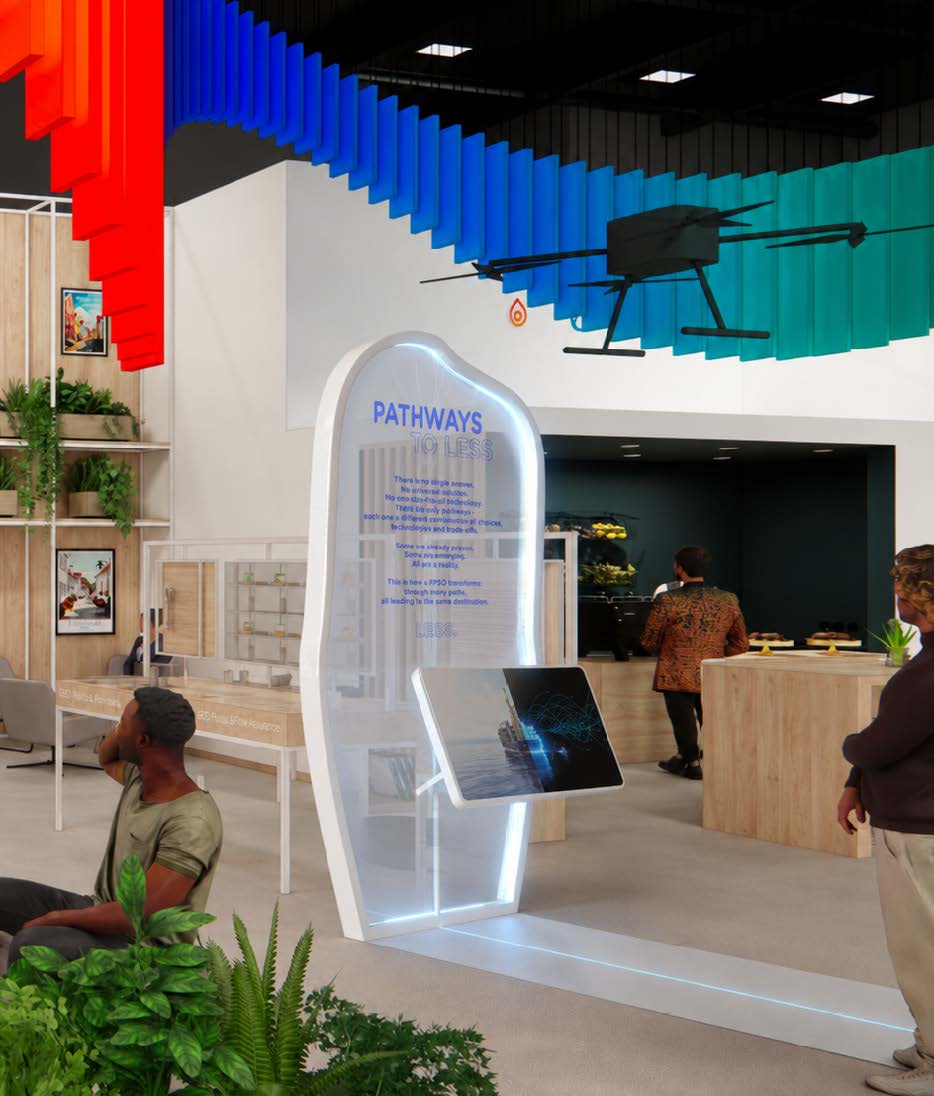 Concept 3D du stand Deep Offshore TotalEnergies
